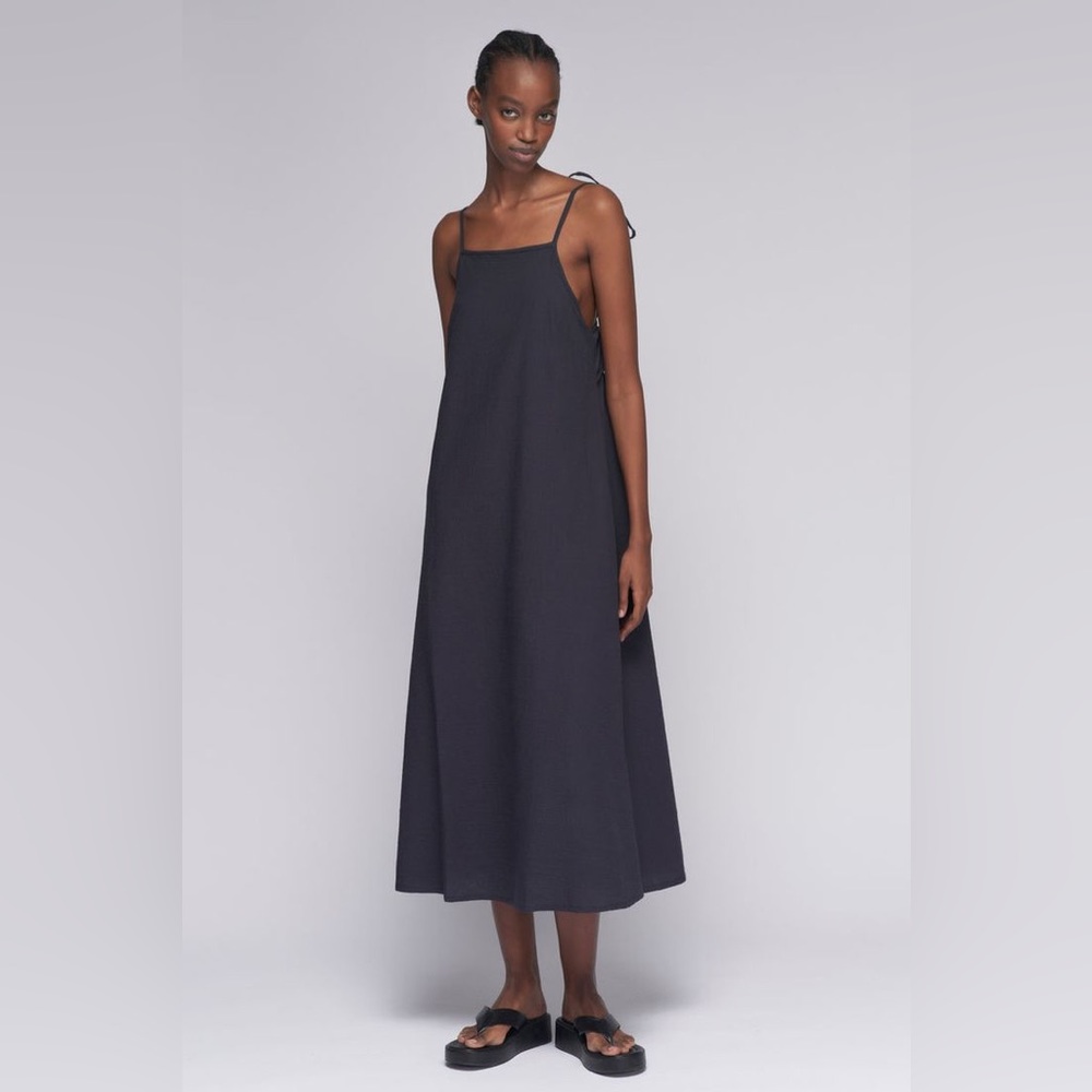 KOTN Women's Seersucker Dress in Iron